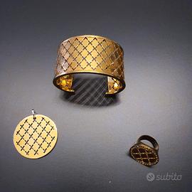 Bracciale, Parure Rebecca bronzo dorato