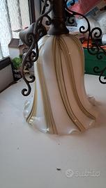 lampadario in vetro soffiato