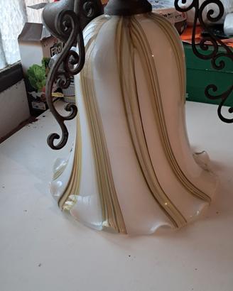 lampadario in vetro soffiato