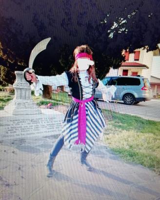 Vestito da carnevale piratessa pirata