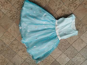 Costume Carnevale Elsa/fiocco di neve