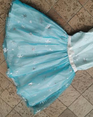 Costume Carnevale Elsa/fiocco di neve