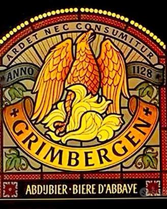 Insegna neon birra Grimbergen