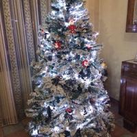 Albero di natale innevato