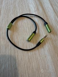 Cavo jack sdoppiatore audio