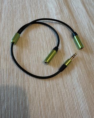Cavo jack sdoppiatore audio