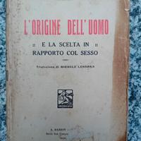 libro : L'ORIGINE DELL'UOMO  - Carlo Darwin