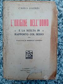 libro : L'ORIGINE DELL'UOMO  - Carlo Darwin
