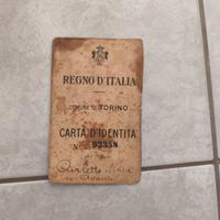 Carta d'identità del Regno d'Italia