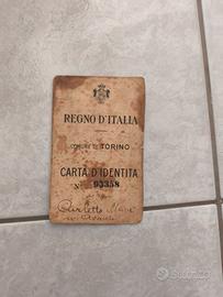 Carta d'identità del Regno d'Italia