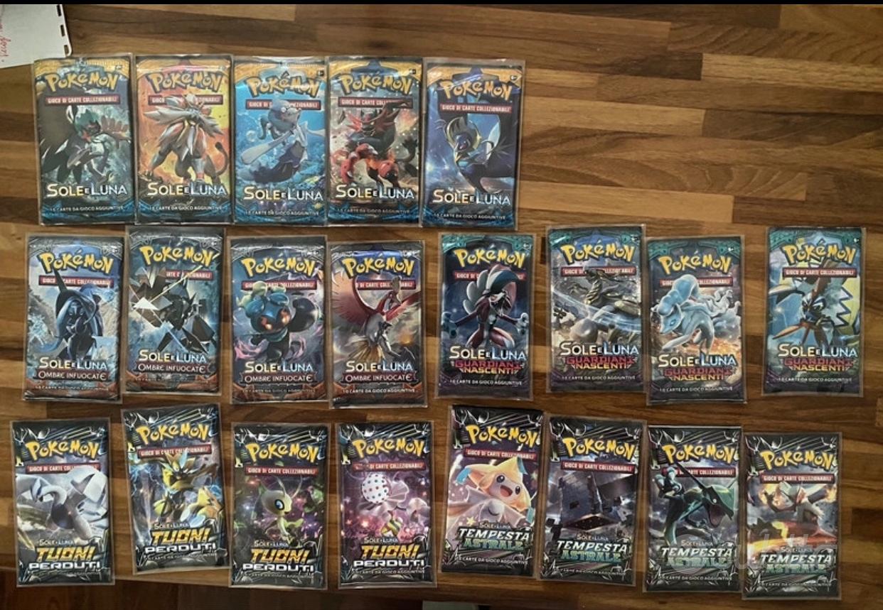 Lotto pacchetti pokemon sole e luna Collezionismo In vendita a Milano