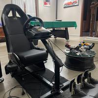 postazione sim racing+logitech g29+ cambio