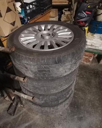 4 cerchi in lega 6jx15 Fiat 500, no coppette