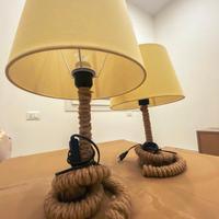 Lampada designer corda/crema