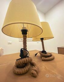 Lampada designer corda/crema