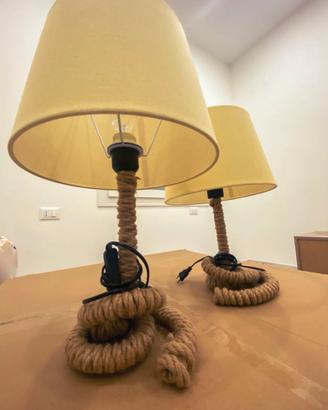 Lampada designer corda/crema