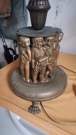 lampada vintage in bronzo 