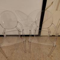 Coppia di Sedie Kartell Louis Ghost