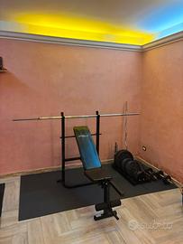 HOME GYM - palestra - panca e dischi