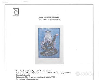 Litografia di Mino Maccari