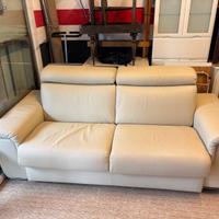 Divano letto, poltrone sofà in pelle 