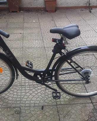 Bicicletta WEG Decathlon adulto nera