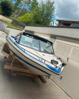 Motoscafo con motore yamaha 25cv