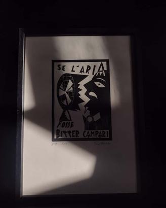 XILOGRAFIA "SE L'ARIA FOSSE BITTER CAMPARI"