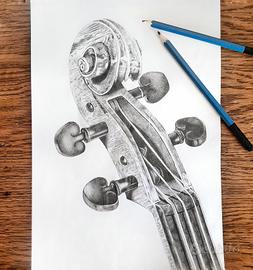 disegno riccio violino 