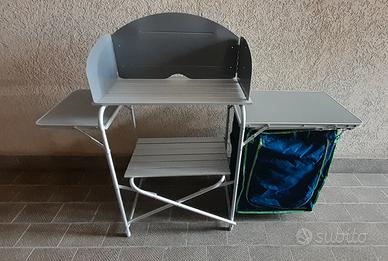 Mobile cucina campeggio Bertoni 143 cm alluminio