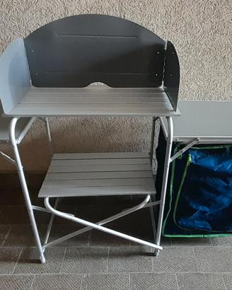 Mobile cucina campeggio Bertoni 143 cm alluminio