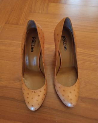 scarpe in pelle di struzzo Studio Pollini