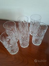 Bicchieri da cocktail vintage in cristallo