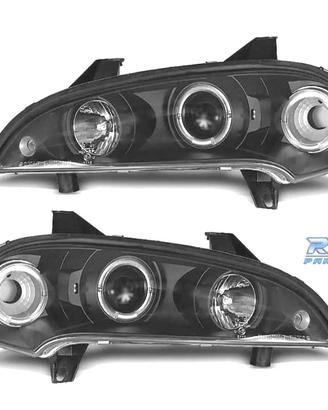 FARI PER OPEL TIGRA 95-03 ANGEL EYES CCFL FONDO NE