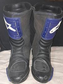 Stivali moto Alpinestars S-MX 4 blu