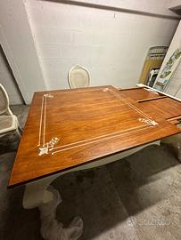 Tavolo Rettangolare 120x120 estendibilecon sedie