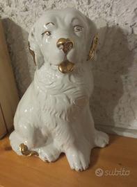 Statua cane ceramica vintage