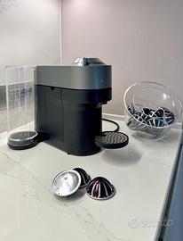 Macchina caffè Nespresso Vertuo Pop Plus Titan