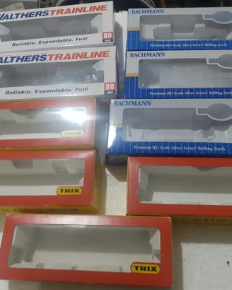 lotto scatole modellismo ferroviario h0 