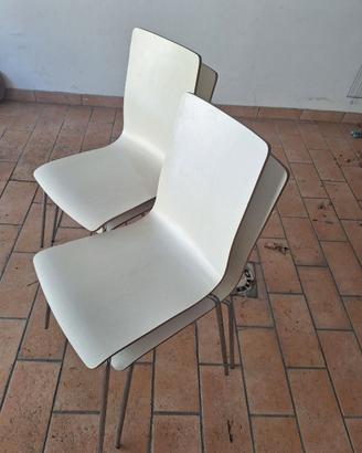 Sedie soggiorno/cucina bianche
