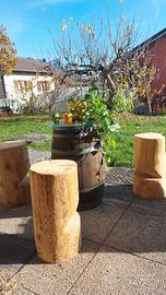 set tavolo e sgabelli 