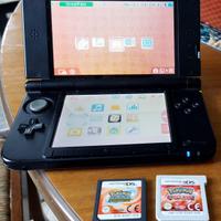 Nintendo 3DS XL nero + 2 giochi + caricatore