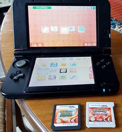 Nintendo 3DS XL nero + 2 giochi + caricatore