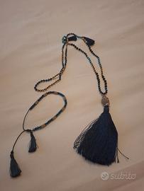 Collana e bracciale con nappine