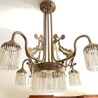 Lampada da soffitto in stile art nouveau