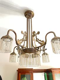 Lampada da soffitto in stile art nouveau