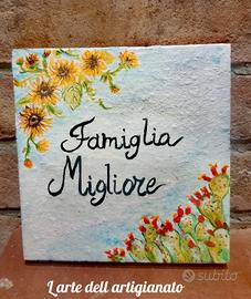 numeri civici e targhe di benvenuto 