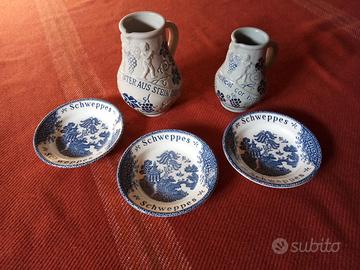 Due brocche Germania e 3 piattini Inghilterra