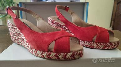 Sandali Espadrillas con Zeppa Frau Summer Rosse
