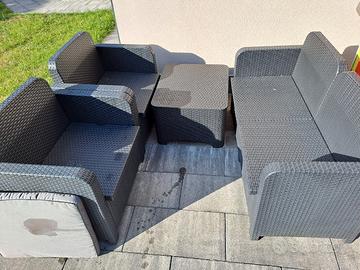 set poltrone da giardino 